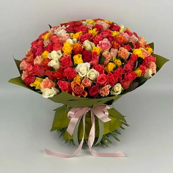 159 rozes - krāsu sajaukums